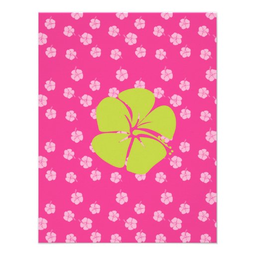 Hibiscus Surfboard Personalized Announcement