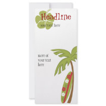 Hibiscus Surfboard Rack Cards