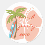 Hibiscus Surfboard Stickers