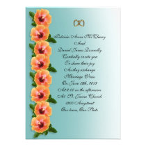 Hibiscus template for invitation