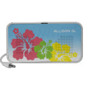Hibiscus tropical flowers blossom trio Hawaiian doodle
