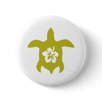 Hibiscus Turtle buttons by Thinkdifferent Hibiscus Turtle buttons