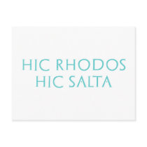 hic rhodos hic salta post cards