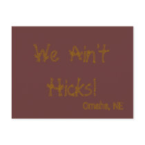 Hicks, We are not Postcard