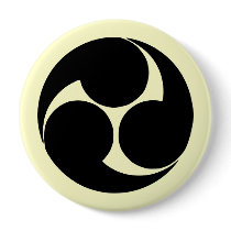 Hidari mitsudomoe, Japan buttons