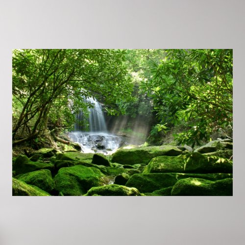 Hidden Appalachian Waterfall zazzle_print