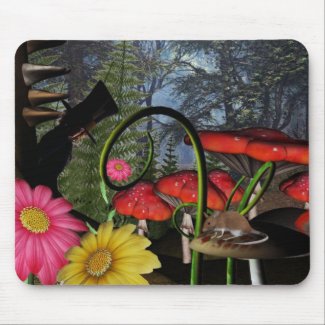 Hidden Mad Hatter mousepad mousepad