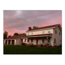 Hidden Meadow Inn at Twilight Postcard