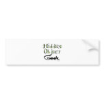 Hidden Object Geek Bumper Stickers