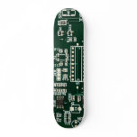 hidden skulls circuit board skate board
