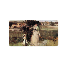 Hide-and-seek by Berthe Morisot Custom Address Label