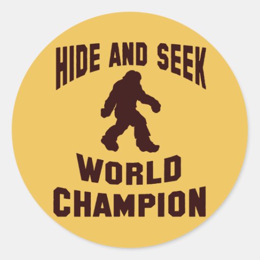 Hide And Seek World Champion Bigfoot Stickers Zazzle 