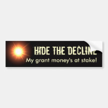 Hide the Decline Bumper Sticker