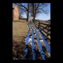 "Hiding from Spring" - Country Setting Photo Print posters