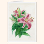Hiding in Leaves watercolor art greeting card cards