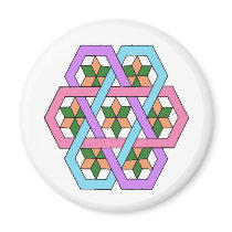 Hiding Stars Rangoli Magnet