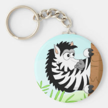 Hiding zebra keychain