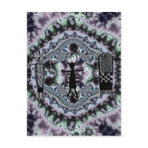 hieroglyph people fractal postcards