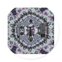 hieroglyph people fractal stickers