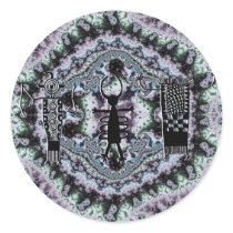 hieroglyph people fractal stickers