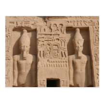 hieroglyphics del simbel del abu tarjetas postales