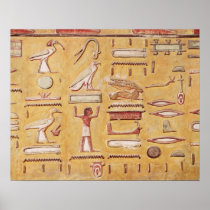 Hieroglyphics, from the Tomb of Seti I Poster