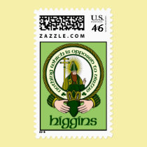 Higgins Clan Motto Postage Stamps stamps