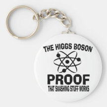 Higgs Boson Smashing Stuff Works Keychain
