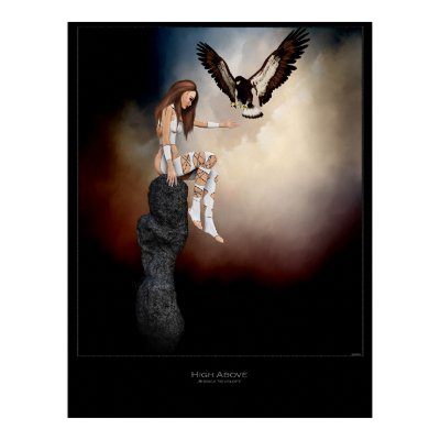 High Above Print by geminisquaredworks