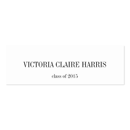 High academic graduation insert class of name card business cards