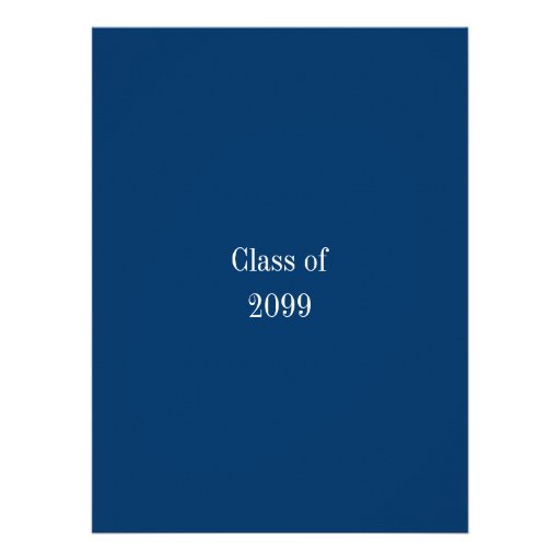 High achievement blue graduation announcement