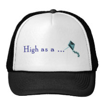 high as a kite trucker hat
