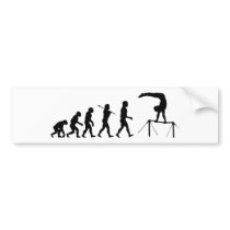 High Bar Gymnastics Evolution Sports Bumper Sticker