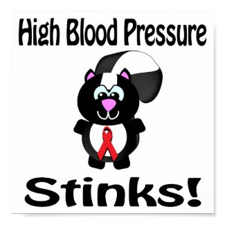 High Blood Pressure Stinks Skunk Awareness Design print