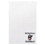 High Blood Pressure Stinks Skunk Awareness Design Custom Stationery
