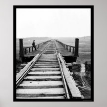 High Bridge of the South Side Railroad 1865 Posters