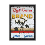 High Cotton Wrapped Canvas Stretched Canvas Print