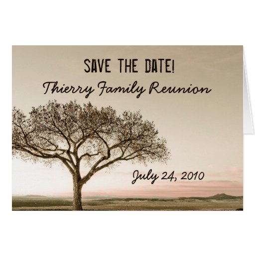 High Country Save the Date Family Reunion Card Zazzle