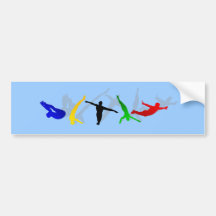 High Divers High Diving Springboard Platform sport Bumper Sticker