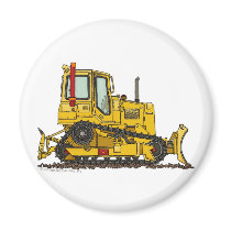 High Drive Bulldozer Dirt Mover Construction Magne Refrigerator Magnet