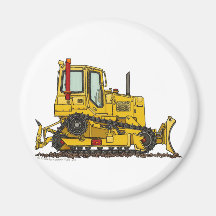 High Drive Bulldozer Dirt Mover Construction Magne Refrigerator Magnet