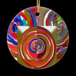 High Energy Color Mania Circles ornaments
