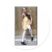 high fashion 079 round stickers