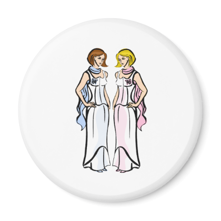 High Fashion Brides Fridge Magnet High Fashion Brides Fridge Magnet
