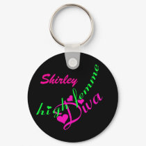 High Femme Diva Customizable Key Chain keychains