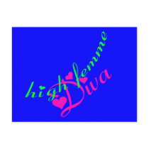 High Femme Diva postcards