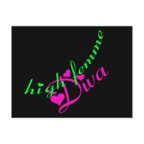 High Femme Diva Postcard