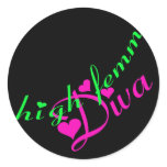 High Femme Diva Stickers