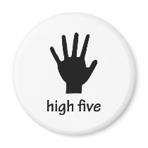 high five hand magnets by Tomaniac high five hand magnets