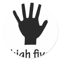 high five hand stickers by Tomaniac high five hand stickers